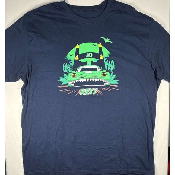 Porsche Design Other - AO Racing Rexy Porsche 911 GT3 R Graphic Mens 2XL Short Sleeve TShirt Navy Blue